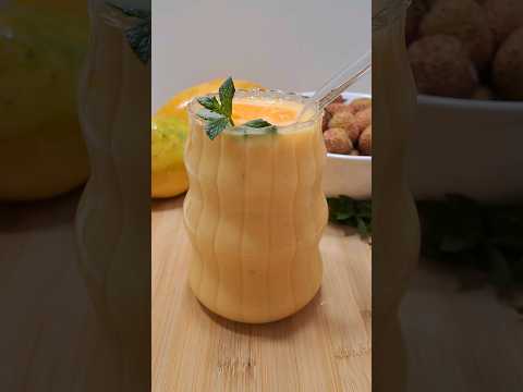 Mango and Lychee Milkshake 😋 ASMR #shorts #asmr