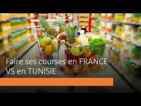 Faire ses COURSES en FRANCE VS en TUNISIE