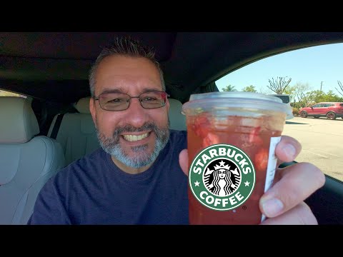 NEW Starbucks Spicy Strawberry Lemonade Refresher #starbucks