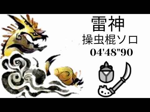 【MHRise】 ナルハタタヒメ 操虫棍 ソロ 04'48"90/Thunder Serpent Narwa IG solo