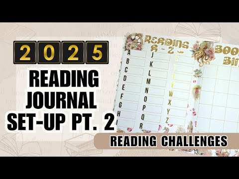 2025 Reading Journal Setup Pt 2:  Reading Challenge Spreads