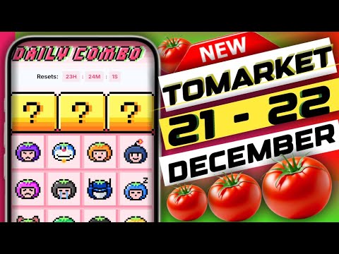 tomarket daily combo today 21 - 22 December | 2 market | tomarket secret combo today #tomarket