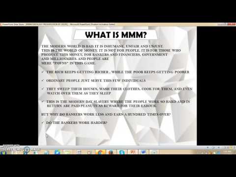 THE IDEOLOGY BEHIND MMM BY BELLO ABRAHAM BATCH NO 183