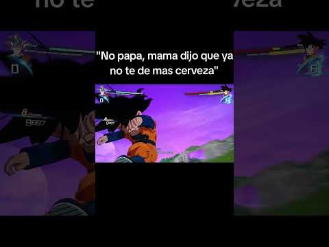 Cuando tu papa quiere mas cerveza XD  #dragonballsparkingzero  #memes  #cerveza #goku