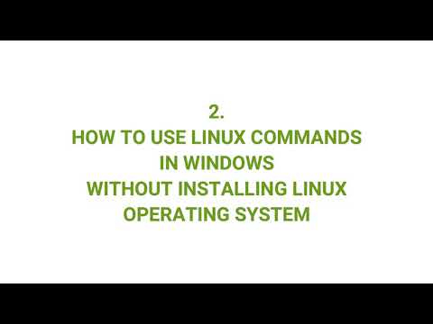 How to run linux in windows without installing os