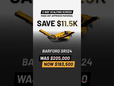 Save up to $31,000 on screeners with Machinery Partner  #machinerypartner #buildingmaterial