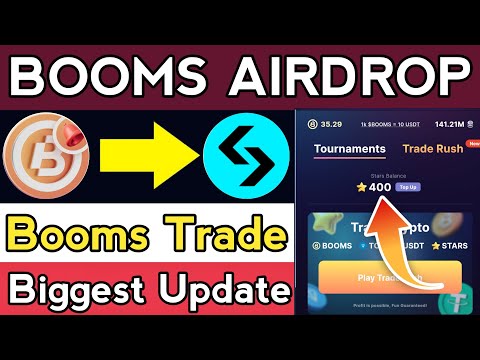 Booms Trade Rush Freature Reward Usdt Booms Ton  | Booms Listing New Update | Booms Airdrop update