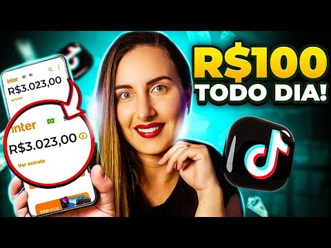 FAÇA R$100 TODO DIA COM TIKTOK SEM APARECER DE GRAÇA USANDO SÓ O CELULAR EM 2024