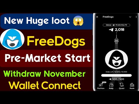 Freedogs Airdrop | Free dogs listing date | Airdrop telegram | free dogs wallet Connect