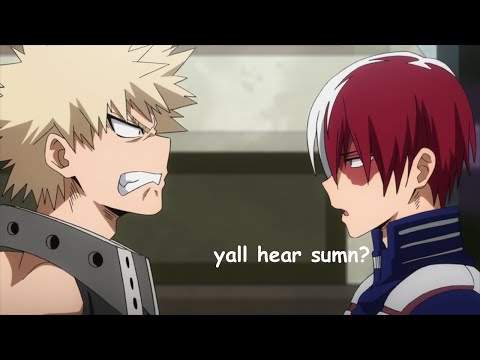 todoroki and bakugou getting along (...sort of)