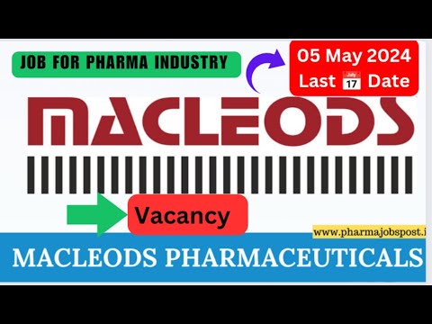 MacLeod pharmaceutical #vacancy @g-patrevisionclasses #pharmajobs #interview #jobs