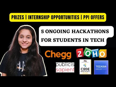 5 Ongoing Hackathons || Prizes || Internship and PPI Opportunities || Apply Now !!