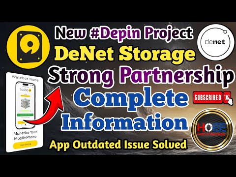 💥 DeNet Storage Free Airdrop/Confirm 100% Free Airdrop/Strong Partnership/DePin Ecosystem Project