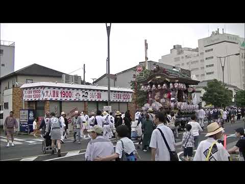 熊谷うちわ祭　２０１９年　仲町　各町区の巡行