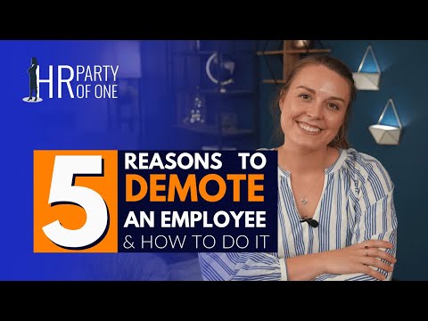 5 Reasons Why You May Need to Demote an Employee & How to Do It