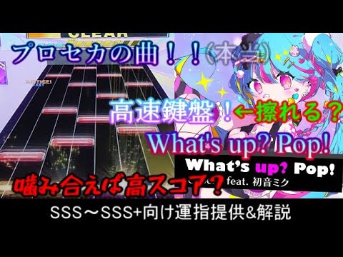 [チュウニズム] What's up? Pop! SSS～SSS+向け運指提供&解説