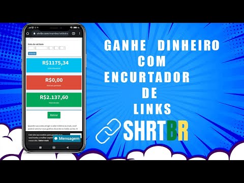 💲GANHE DINHEIRO💲 COM ENCURTADOR DE LINK  SHRTBR💲