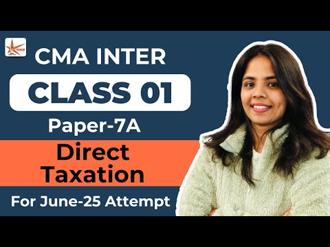 CMA Inter Direct Taxation PN 7June 25 Demo Class 1 | CMA Deeksha Sharma  | #cma #cmainter