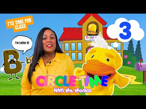 Circle Time Lesson - Letter B - Learn Colors - Learn Numbers - Counting 1-10 - Story Time