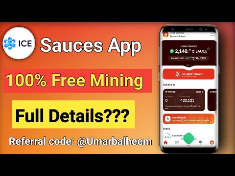 Ice mining new project || Ice open network new project || Sauces earning app update