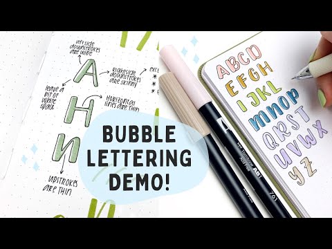 Quick Lesson #1: Easy Bubble Lettering Font | Perfect for Planners, Bullet Journals, and Notes!