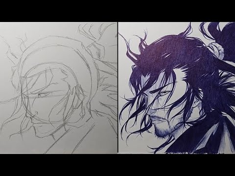 How To Draw Miyamoto Musashi Step By Step - [Vagabond]