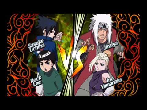 Sasuke and Rock Lee Score Battle Mode CANT TAKE STORY MODE NO MORE!!!!!!!! NCONR2