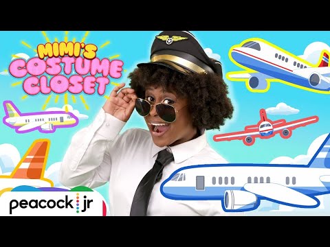 🎶 Wings On the Plane Go UP & DOWN! 🎶 Songs about Airplanes! | MIMI'S COSTUME CLOSET