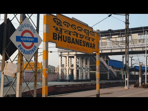 Bhubaneswar railway station Odisha, Indian Railways Video in 4k ultra HD