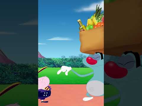 The glue pot #Shorts #oggy | Cartoon for kids