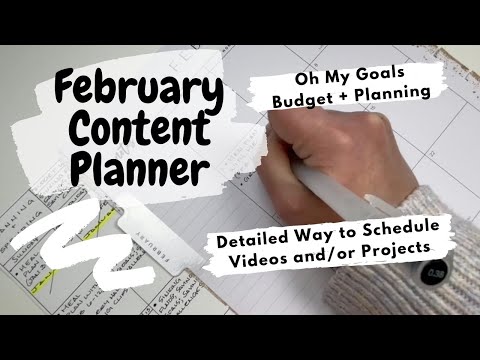 Content Plan With Me - Detailed Step-by-Step on Scheduling Multiple Videos/Projects | Budget Channel