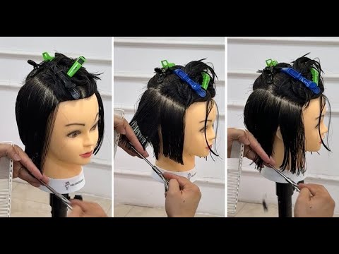 Easy Short Layered Bob Women's Haircut With Graduation & Layered Cutting Techniques