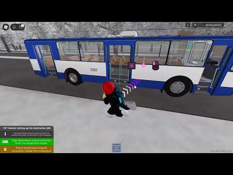 How to start the bus in OneSkyVed's Trolleybuses Place (Roblox)