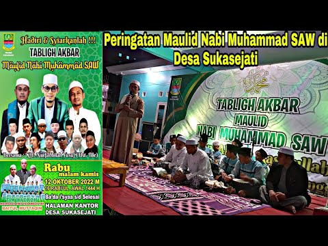 Peringatan Maulid Nabi di Desa Sukasejati