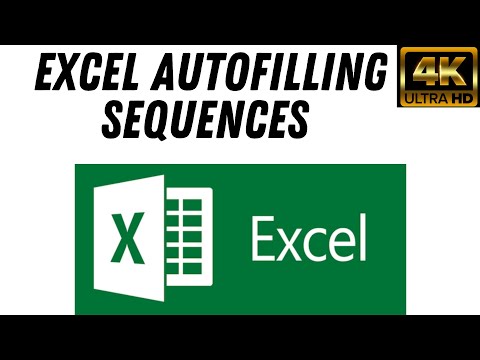 How To Use Excel Autofill Autofilling And Sequencing