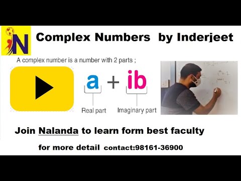 JEE NDA |Mathematics| JEE advance 2021|Complex Numbers by Inderjeet Bhardwaj |Nalanda Career