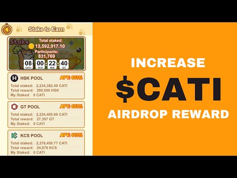 Catizen Airdrop Claim: How to stake your $CATI airdrop rewards to boost your earnings