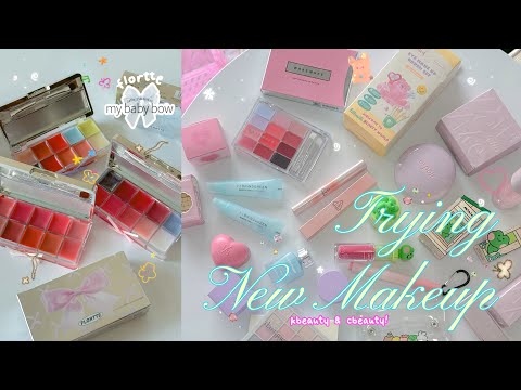 🎀 $700 MAKEUP HAUL & REVIEW 🎀 Kbeauty vs Cbeauty Lip Palettes, Cute & Pretty Makeup products! pt. 2