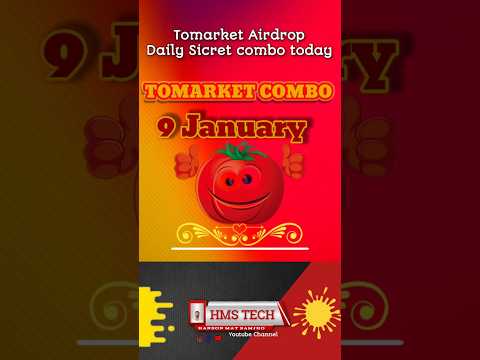 9 January Tomarket daily combo today | today combo card Tomato | tomarket today combo | #tomarket