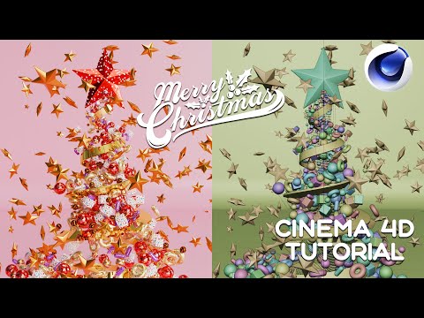 Cinema 4D Tutorial - Christmas Tree Tutorial (Free Project)