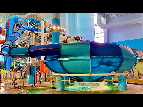 The Space Bowl Waterslide at Kalahari Indoor Waterpark, Texas