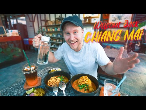 Back in CHIANG MAI / STREET FOOD Hunt at Night / Thailand Walking Tour 2022