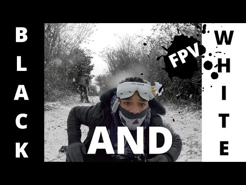 Cinematic FPV Freestyle: 'Snow Storm Darcy' In B and W 2021