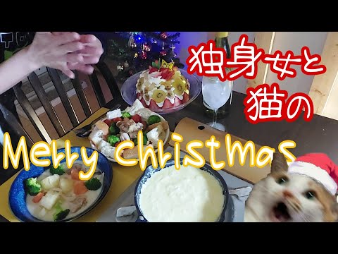 男と過ごすより絶対いい！独身女のクリスマス  #晩酌  #独身女  #猫  #クリスマス