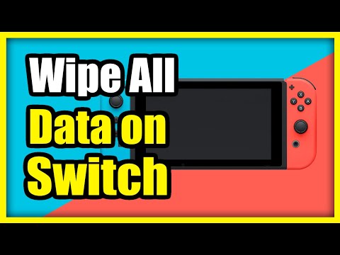 How to Delete all the DATA on your Nintendo Switch to Resell the device (Format Factory Reset)