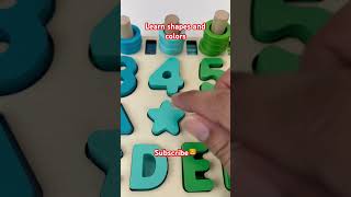 Shapes and Colors #shapesfortoddlers #colorsfortoddlers #shorts #shapesandcolors #toddlerslearning