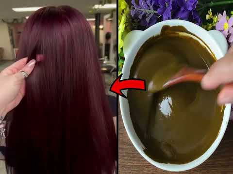 Burgundy Hair Tint Natural Dye 100% Safe   Get Soft Glossy and Silky Hair   DIY Hair Color At Home