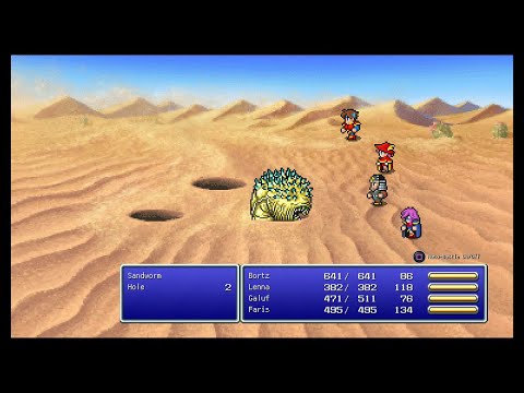 Final Fantasy V Pixel Remaster Playthrough Part 14 - Desert of Death