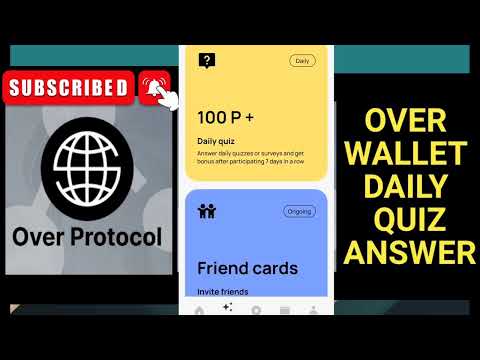 Over Wallet Quiz Answer Today  |today's over wallet quiz answer |Over WalletQuiz #overwallet