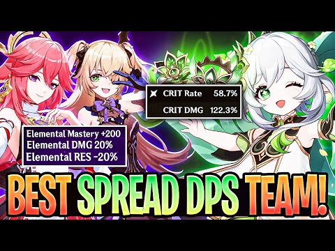 This Nahida Spread DPS Team Is BEYOND Broken | Genshin Impact